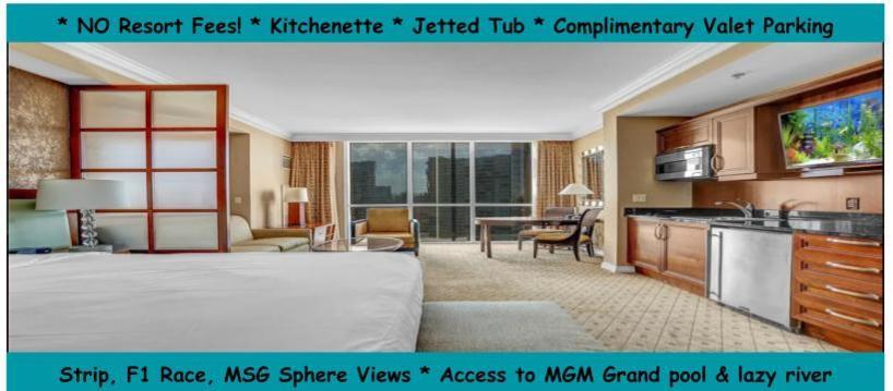 Signature Mgm Suite With Strip And Sphere View Лас Вегас Екстериор снимка